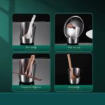 304 Stainless Steel Multipurpose Kitchen Utensil & Pot Lid Holder - Image 4