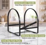 Kitchen Plate Holder Organizer – Cabinet Space Saver Dinner Dish Storage Rack - Image 13