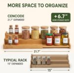 3-Tier Expandable Bamboo Spice Rack – Smart Kitchen Storage Organizer - Image 12