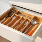 Bamboo Drawer Organizer – Large Expandable Natural Cutlery Tray - Image 13