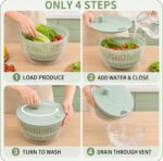 5-in-1 Multi-Function Vegetable Slicer, Shredder & Salad Spinner - Image 5