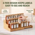 3-Tier Expandable Bamboo Spice Rack – Smart Kitchen Storage Organizer - Image 10