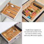 Bamboo Drawer Organizer – Large Expandable Natural Cutlery Tray - Image 11