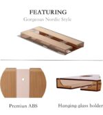 Translucent Wine Glass Rack – Stylish Under-Cabinet Glass Holder (Amber & Grey) - Image 6