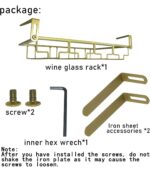 Adjustable Under-Cabinet Stemware Holder – Space-Saving Wine Glass Rack - Image 8