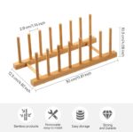 Premium Bamboo Plate Rack | Available in 2, 4, 6 & 8 Grids - Image 6
